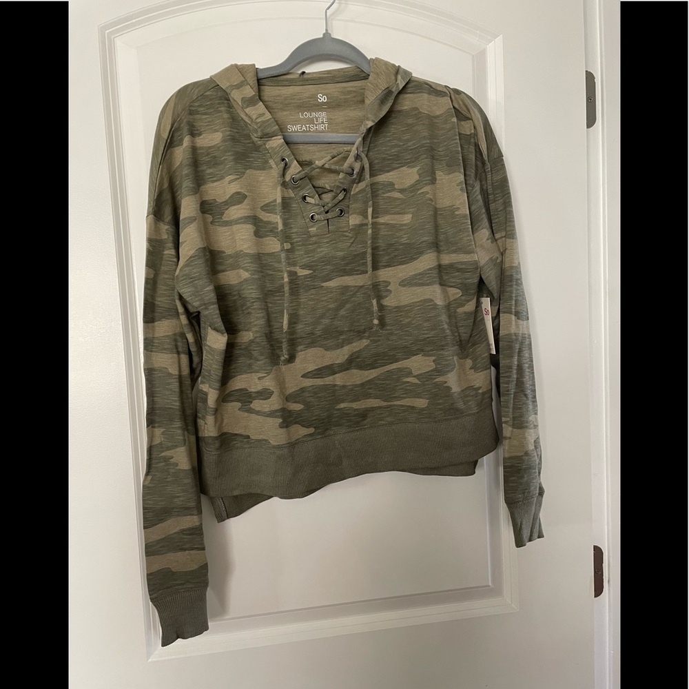NWT Camo Hoodie